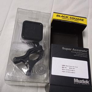 Muztek 블랙 스퀘어 클립 튜너 팝니다