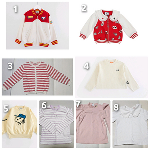 거의새상품)여아 봄가을용 상의 120호(5-6세) 8종