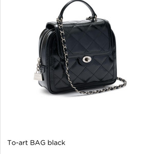 카디널레드 투아트백 블랙 은장