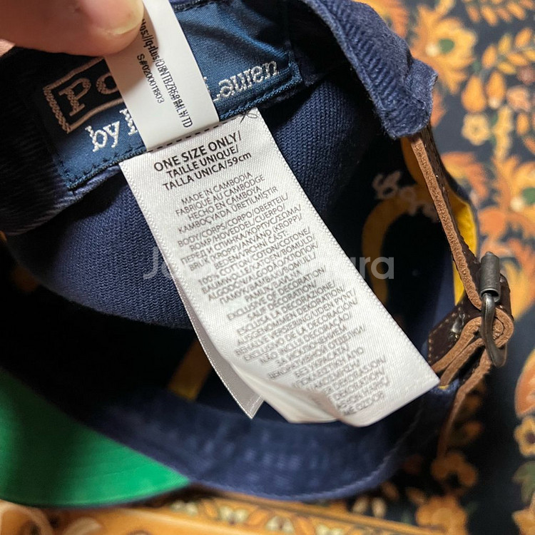 폴로 아플리케 모자 볼캡--2