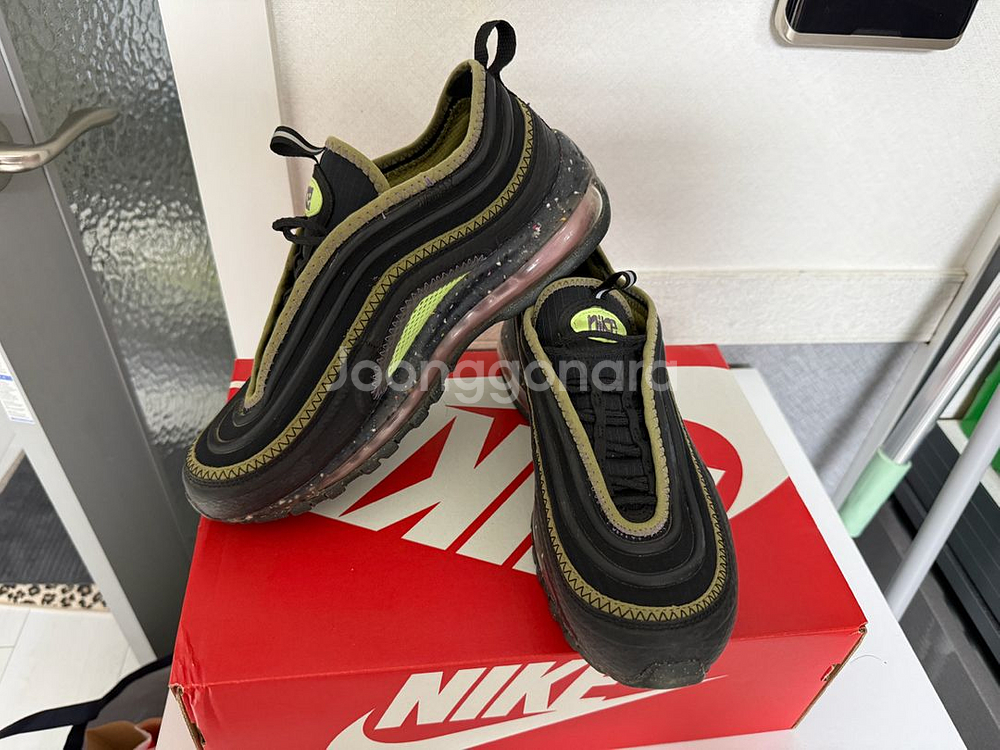 나이키 에어맥스97 블랙핑크 라인 운동화--3