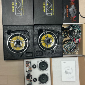 벤츠 튜닝 스피커 세트 MB-8SUB + MUSWAY M6+SINFONI SURFASS M4.2,M8-L
