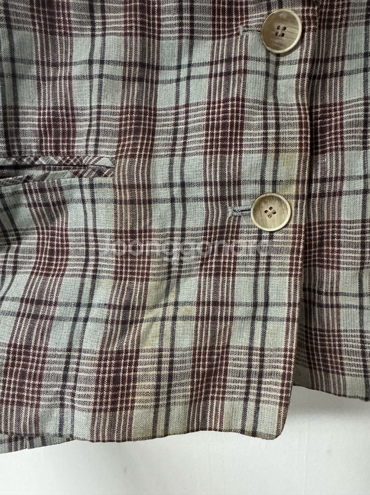 여성 써스데이아일랜드 귀여운 체크 자켓--3