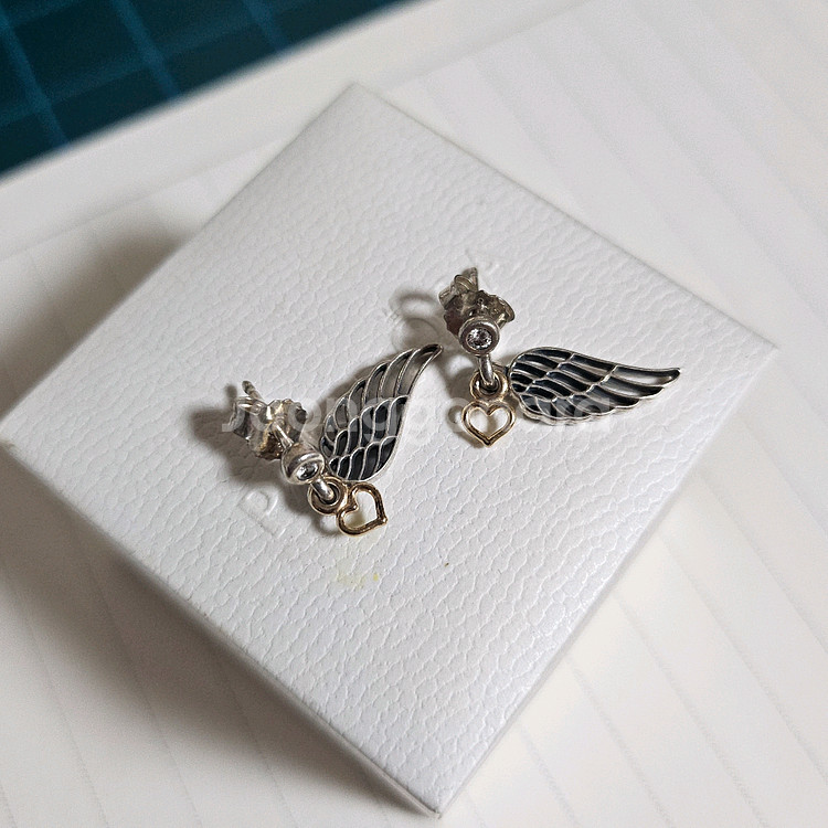 판도라 천사의 날개 콤비 귀걸이--1