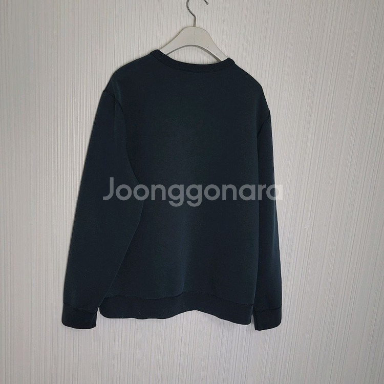 105_폴로 맨투맨 스웻셔츠 블랙 코튼폴리--2