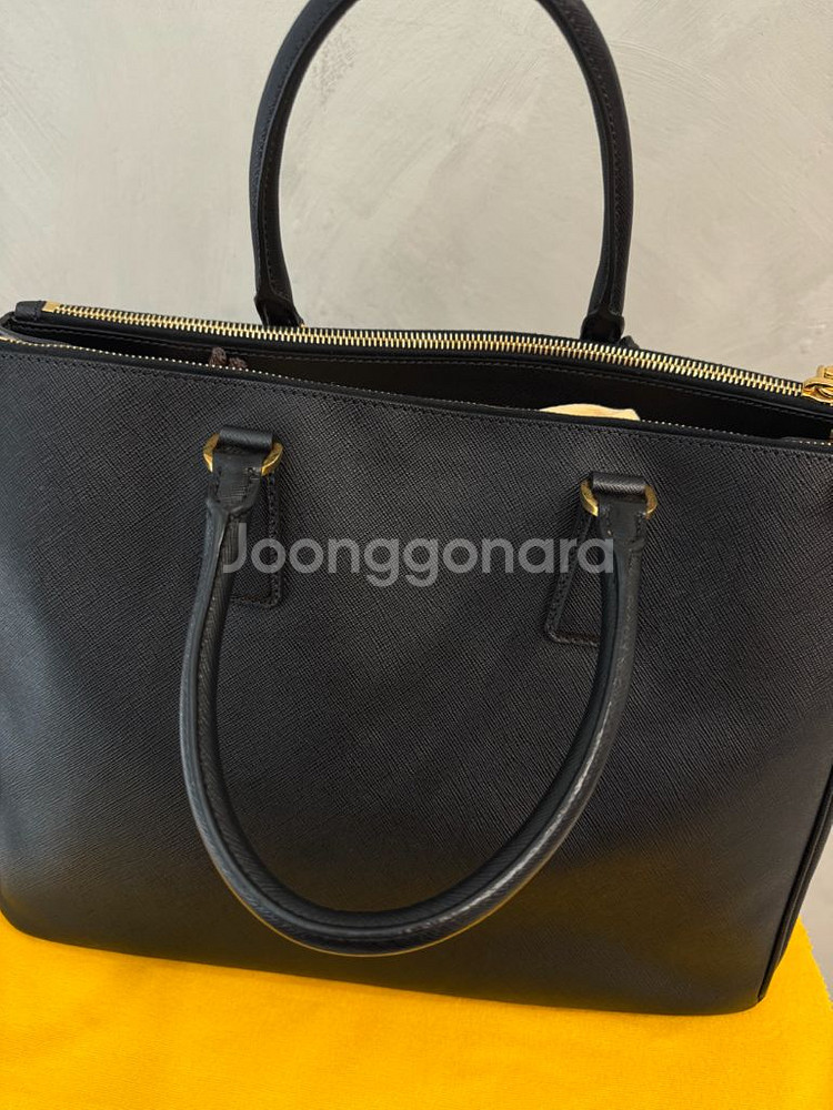 프라다 갤러리아백 라지 사피아노 토드백--2