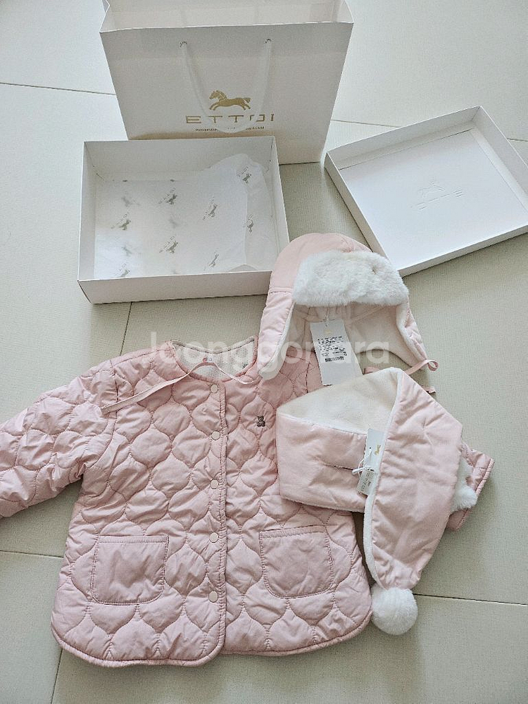 에뜨와 우든화섬모&목도리세트(점퍼같이나눔)--0