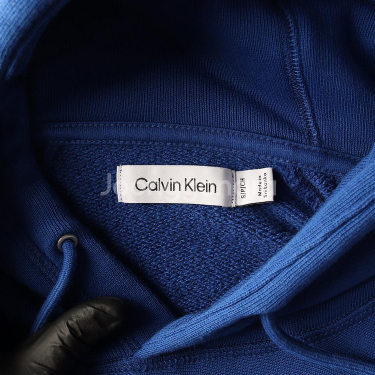[S]캘빈클라인 x 손흥민 캡슐 릴렉스 후드티 블루 후--4