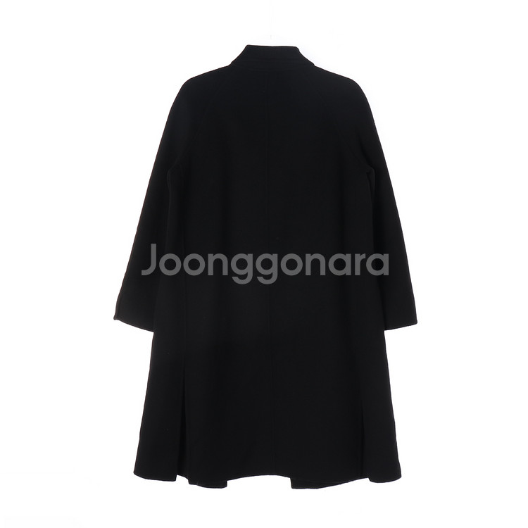 [S]에고이스트 울캐미시어82% 블랙 핸드메이드 코트--4