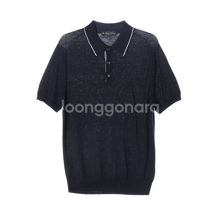 [S]브룩스브라더스 린넨 반팔 카라 니트 폴로 티셔츠--0