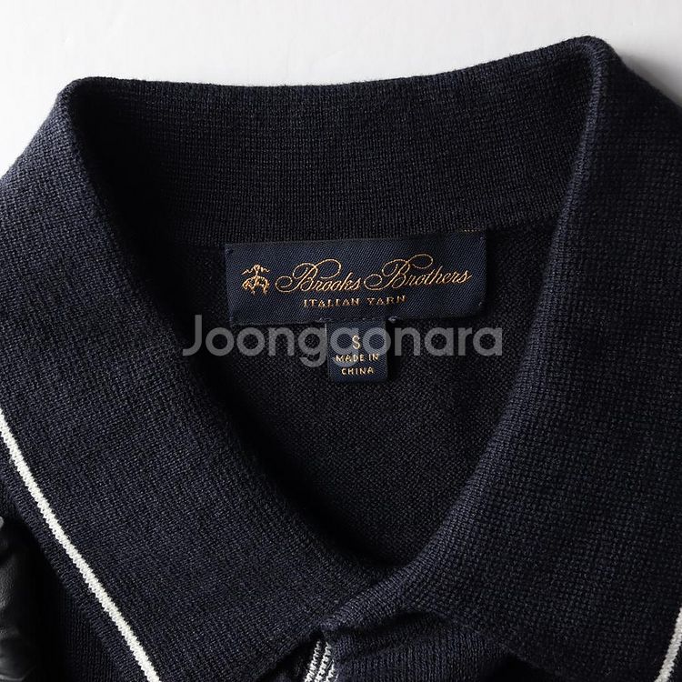 [S]브룩스브라더스 린넨 반팔 카라 니트 폴로 티셔츠--4