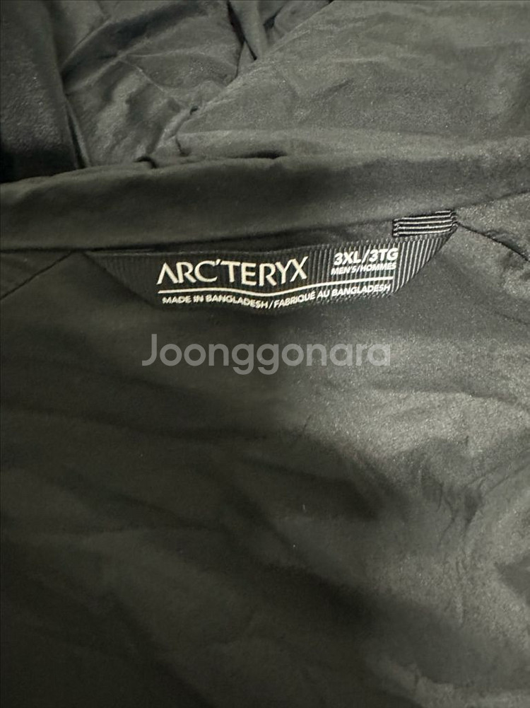 아크테릭스 아톰 후디 블랙 xxxl--3