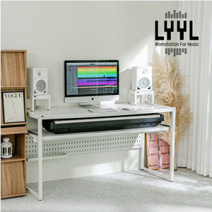 LYYL 미디 데스크 MD1560W 화이트