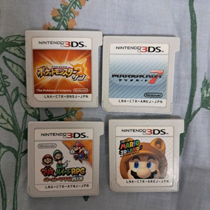 3ds 게임칩 일본판 일괄 (포켓몬스터 썬,마리오)