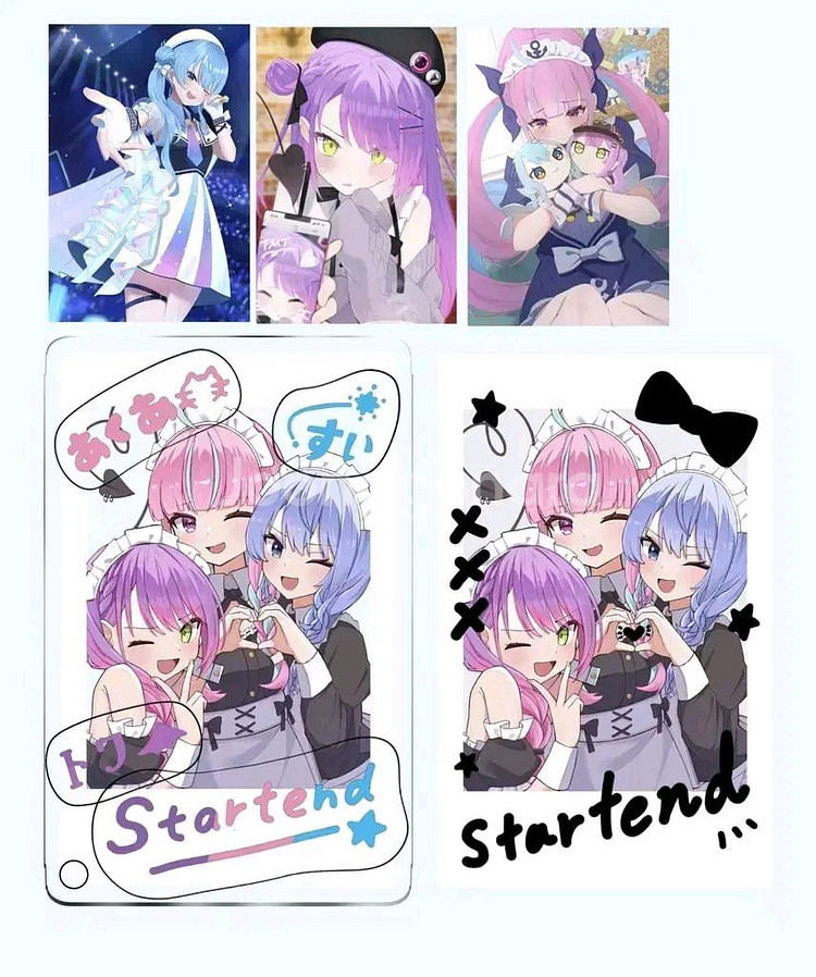 홀로라이브 스이세이 아쿠아 토와 굿즈 세트--0