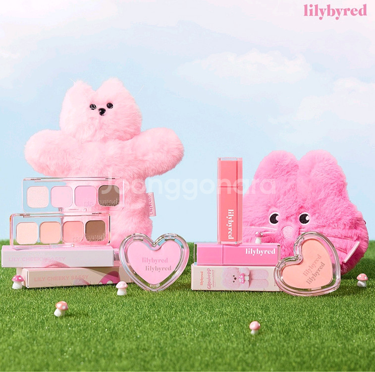 릴리바이레드X렐보브라운 머쉬룸 키링 머쉬룸 파우치 세트--1