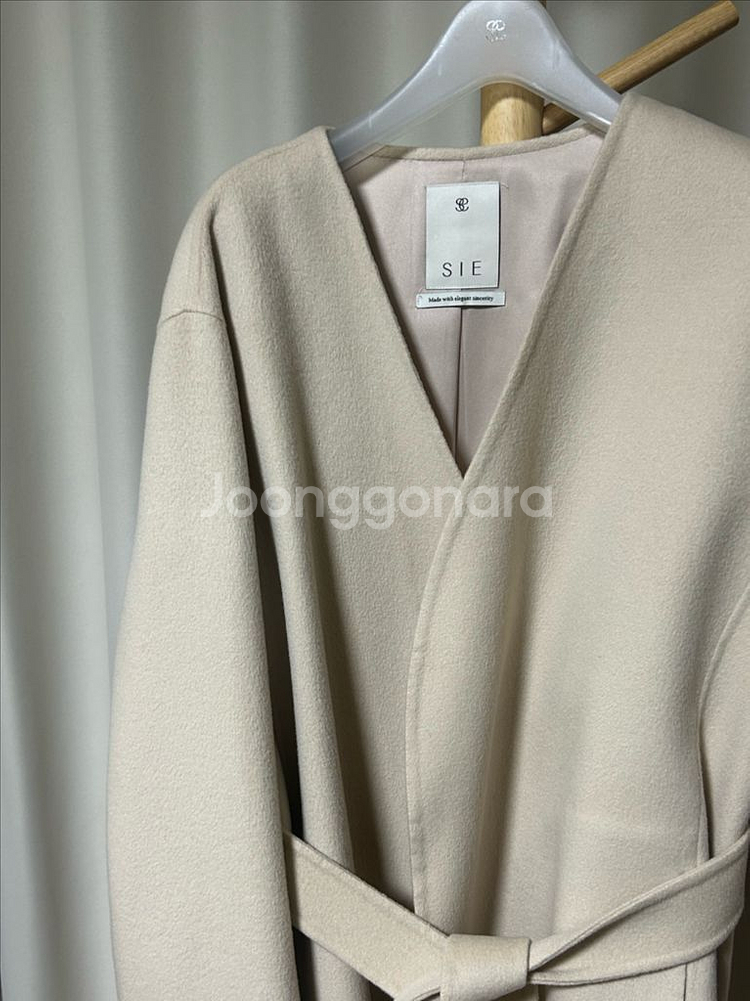 sie 세르 칼라리스 코트 크림베이지--2