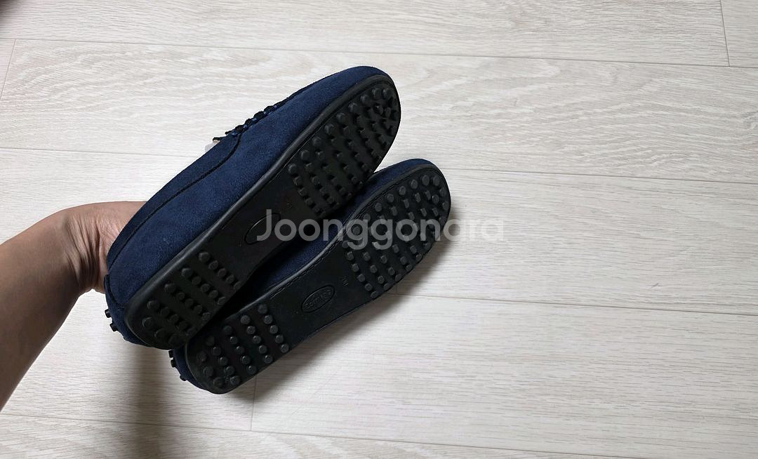 르꼬르망 키즈 드라이빙슈즈 스웨이드 네이비 200--1