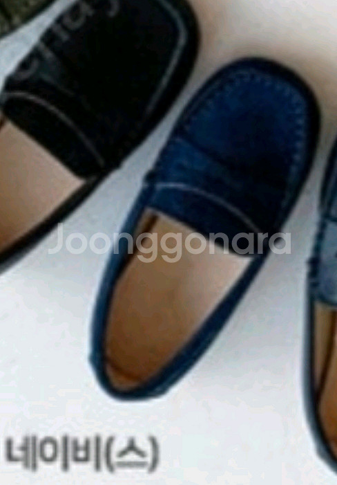 르꼬르망 키즈 드라이빙슈즈 스웨이드 네이비 200--5