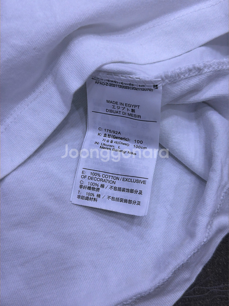 나이키 빅토리 니케 여신 그래픽 반팔티셔츠 L--5