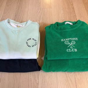 컬리수 맨투맨 130+탑텐 바지 120 (일괄판매)