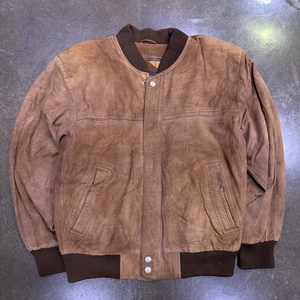 런던포그 산양가죽 스웨이드 레더자켓 블루종 M