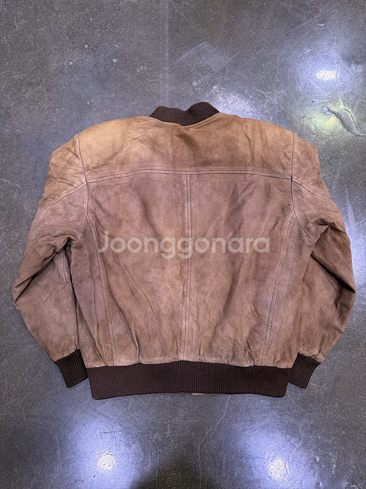 런던포그 산양가죽 스웨이드 레더자켓 블루종 M--6