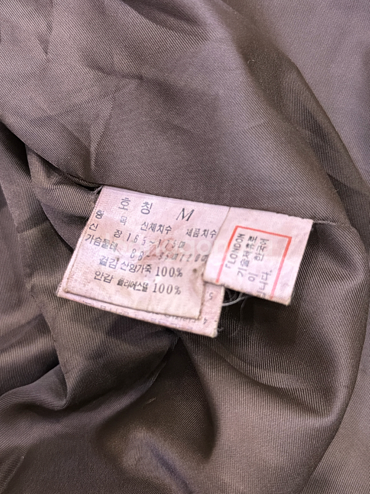 런던포그 산양가죽 스웨이드 레더자켓 블루종 M--9