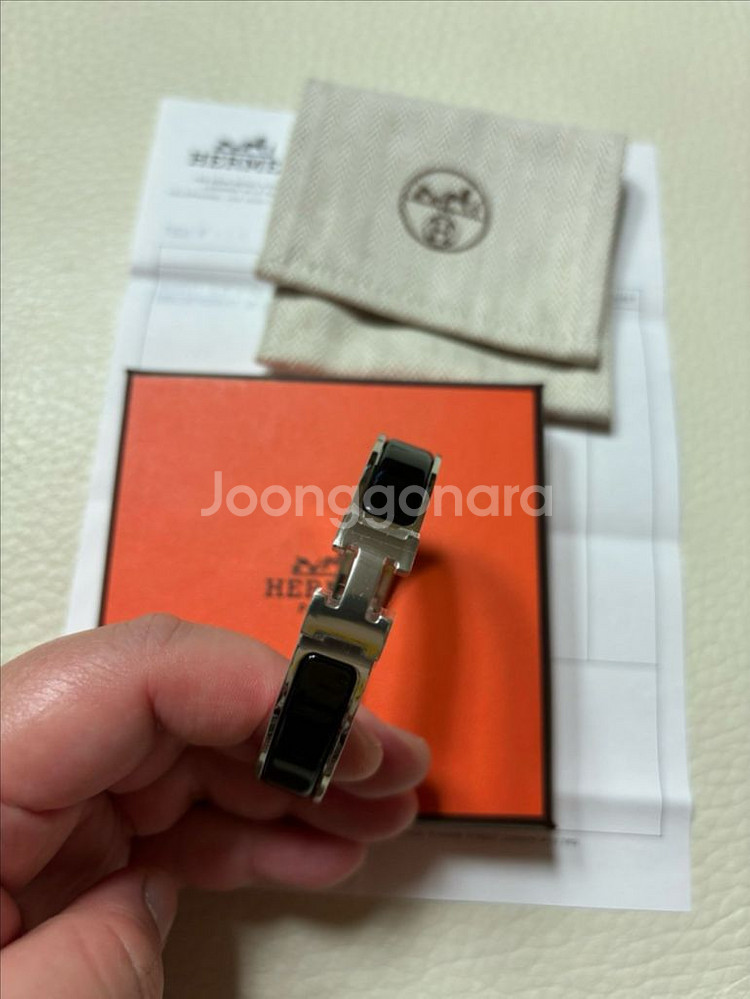 [미사용][정품]에르메스 클릭아슈 브레이슬릿 팔찌--1