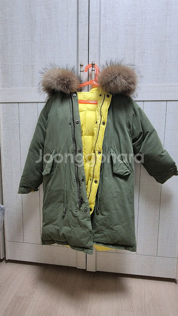 미미씨엘 야상 다운 패딩 점퍼 xl 120--1