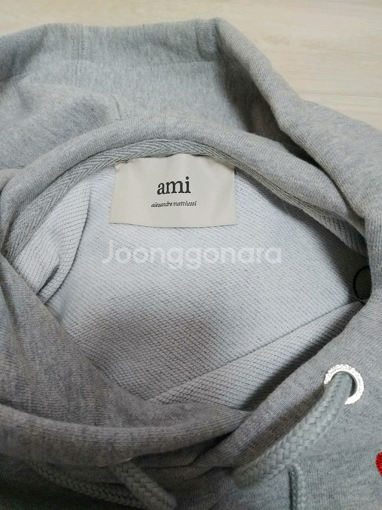 S사이즈/ 아미 후드티 그레이--3