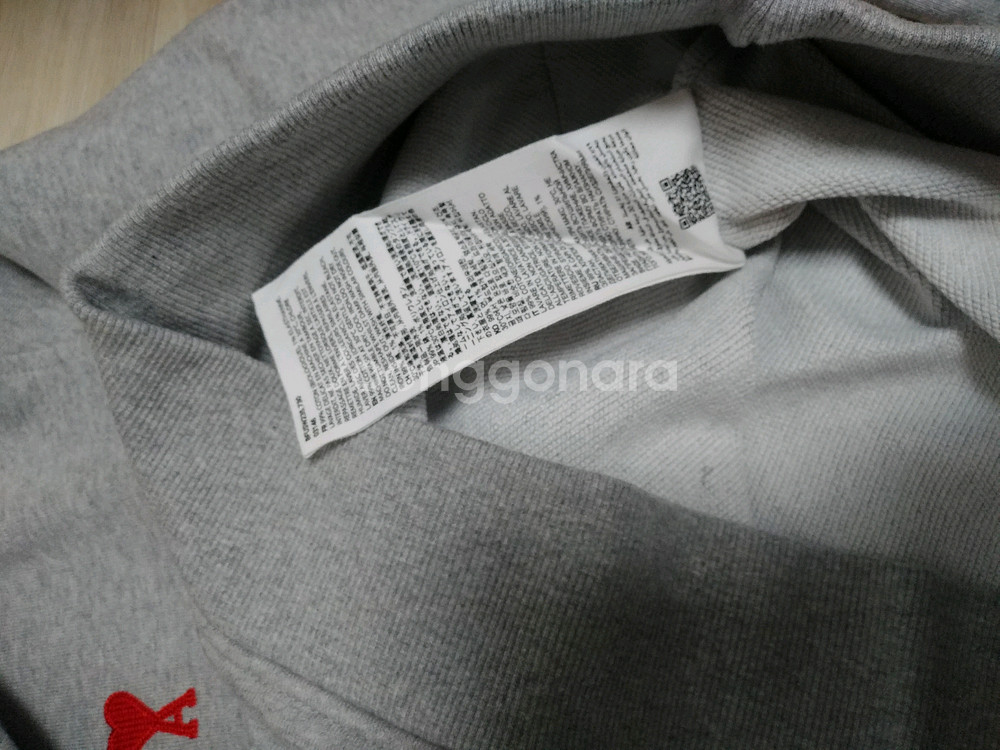 S사이즈/ 아미 후드티 그레이--5