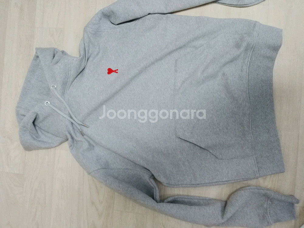 S사이즈/ 아미 후드티 그레이--7