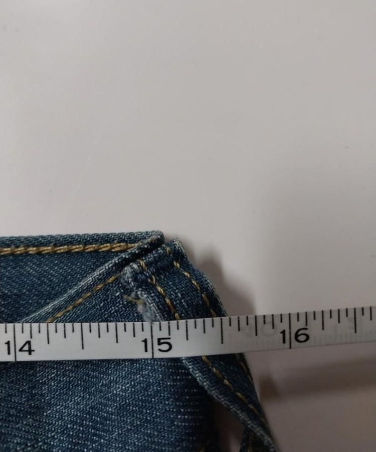 30)리바이스 512 워싱 데님 생지 일자청바지 이미지