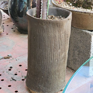 무광 카키 롱화분