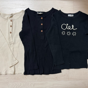 리미떼두두 긴팔 티셔츠 3벌 일괄 L 110 6-7세