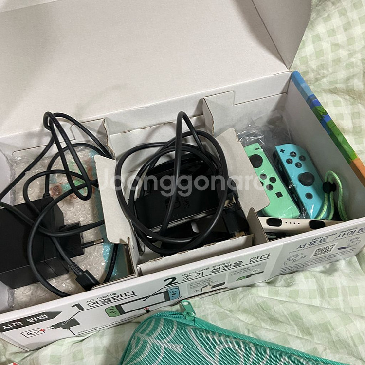 닌텐도 스위치 동물의숲 에디션 + 모동숲 칩--1