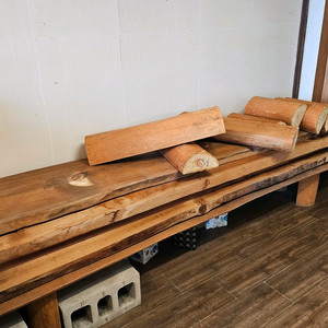 통원목 상판 판자 3개