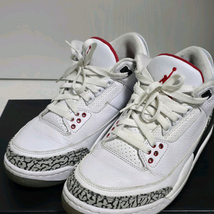 (250)나이키 조던 3 레트로 프리드로우 라인 화이트 시멘트