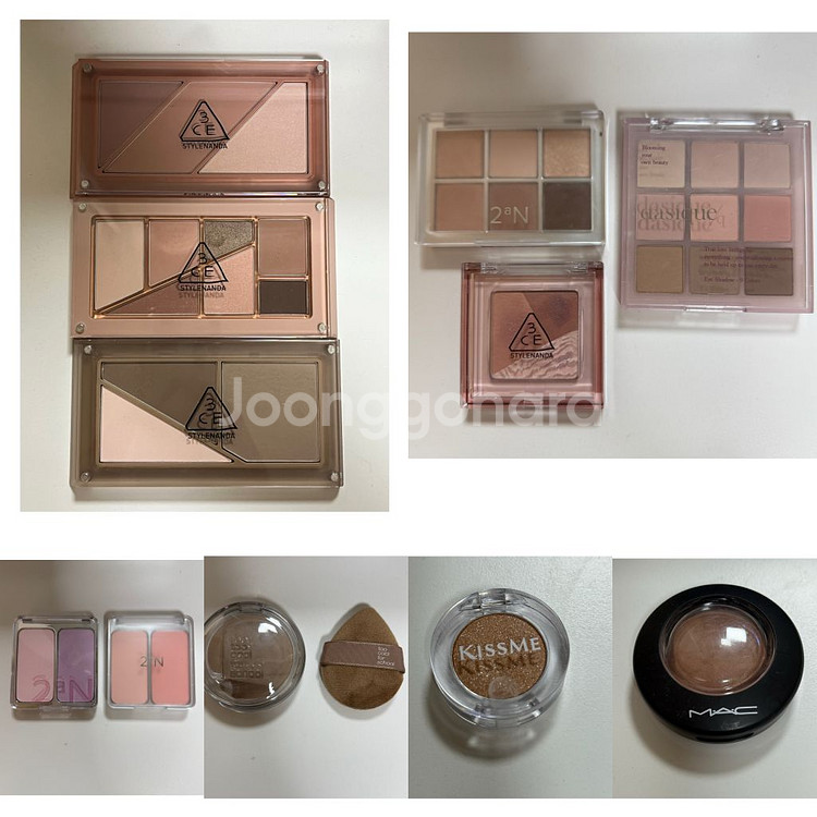 화장품 정리 섀도우 쉐딩 치크 블러셔--0