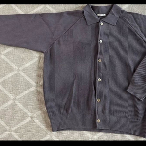 블랭크룸 래글런 카라 카디건_PURPLE FLOWER(