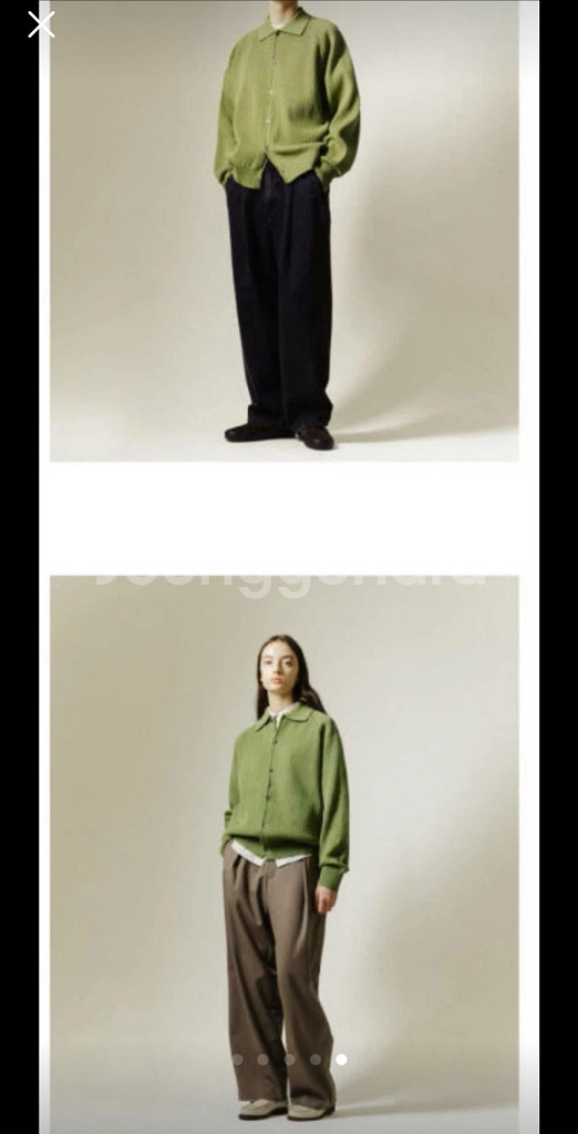 블랭크룸 래글런 카라 카디건_PURPLE FLOWER(--4