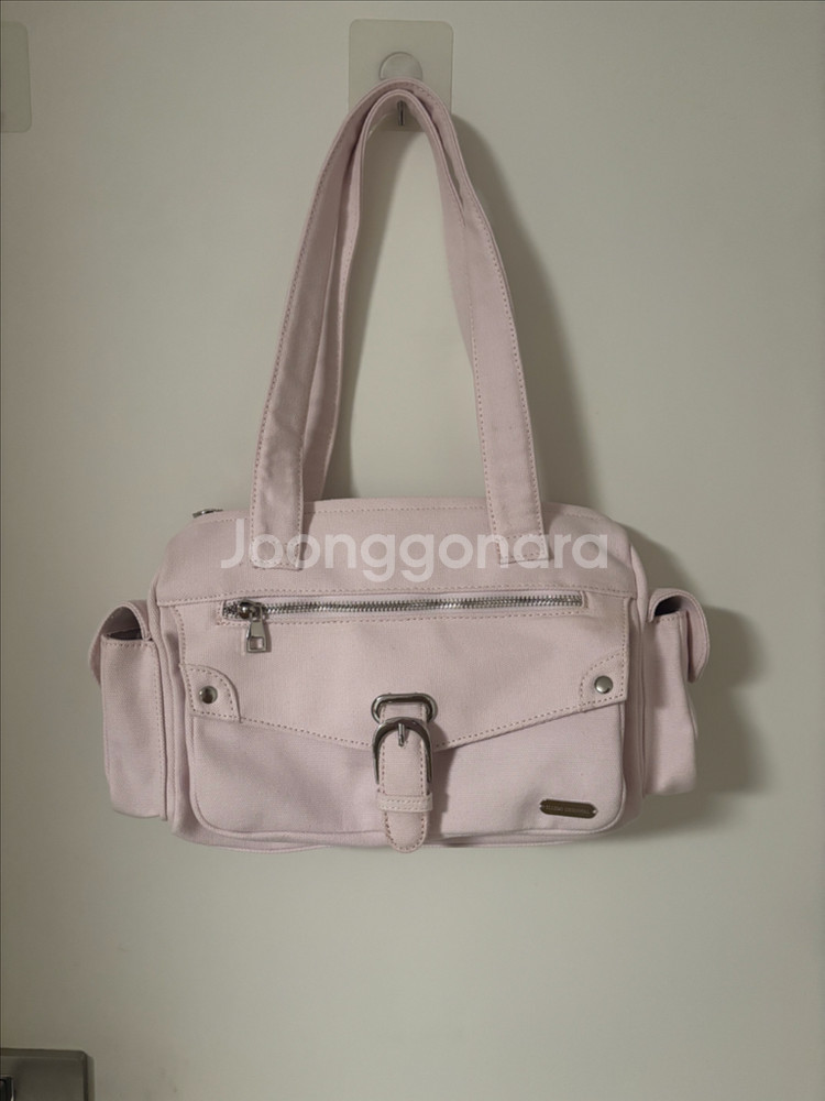 일리고 에센셜 포켓 백 핑크 숄더백 가방--1