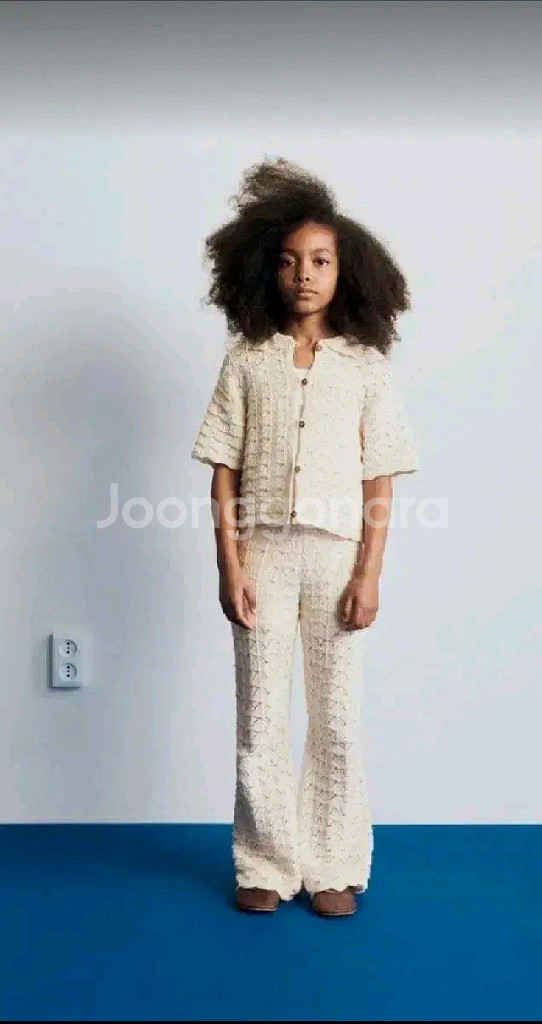 자라키즈 포인텔 니트팬츠 9-10y 새상품--1