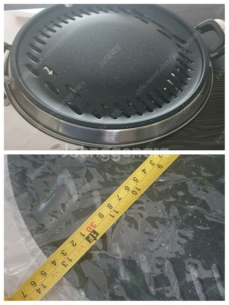 로스타 테이블 가스버너 뚝배기 중앙타공 고기 삼겹살불판--8