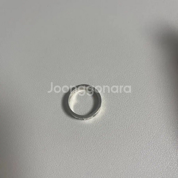 정품 구찌 실버 반지 23호--4