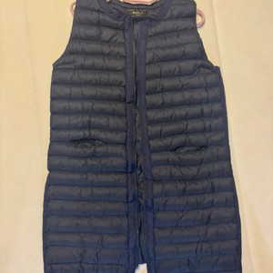 여성 경량 롱패딩 베스트 상태굳 (66사이즈)