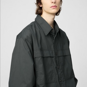 [M,L]새제품 25FW 유니클로 유틸리티셔츠 그레이
