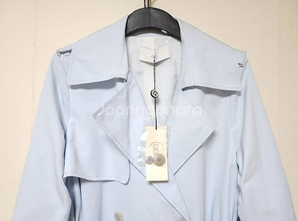 [새상품] DEWL 듀엘 트렌치코트 스카이블루 66--3