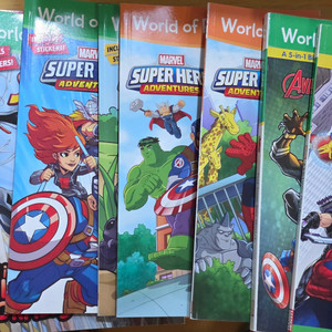 world of reading 마블어벤져스 원서16권